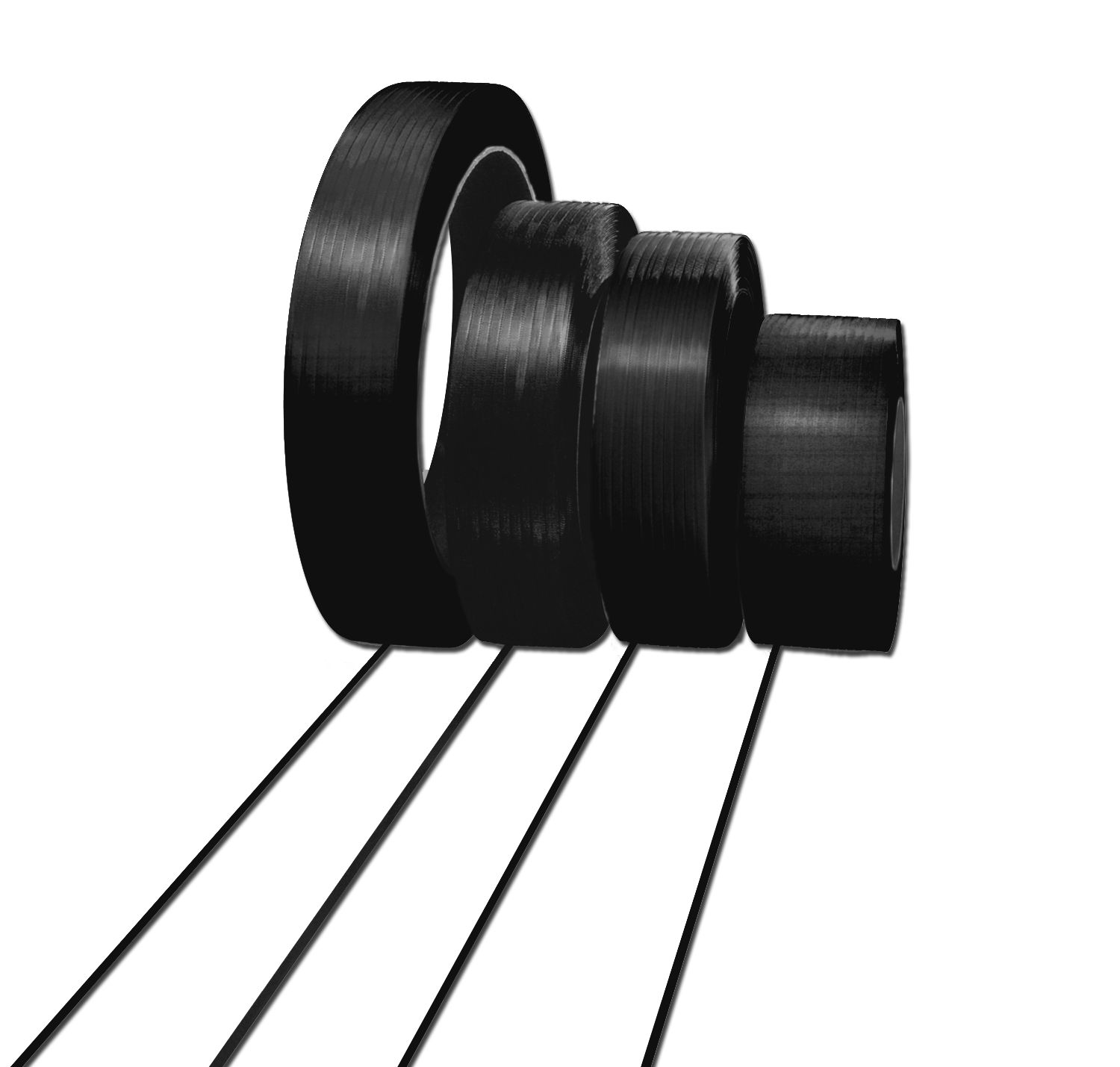 PPY STRAP 1/2X7200 .028 HG BLK EMB 8X8 24CL/SK